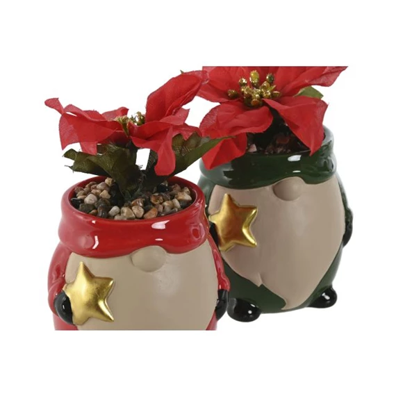 Selyemvirág manó kaspóban 9,5x10x15 cm 2 féle