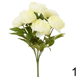 Selyemvirág pünkösdi rózsacsokor 52 cm 3 féle