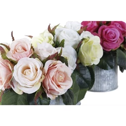 Selyemvirág Rózsa 15x14x16 cm 3 féle