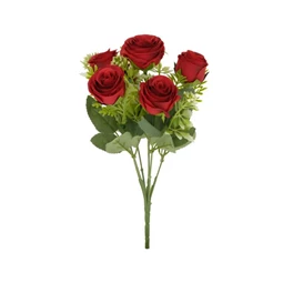 Selyemvirág Rózsacsokor 30 cm