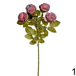 Selyemvirág rózsacsokor 43 cm 6 féle