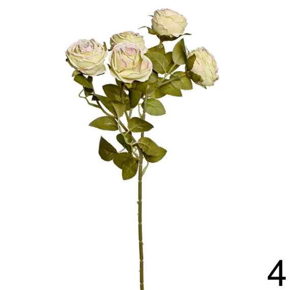 Selyemvirág rózsacsokor 43 cm 6 féle