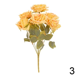 Selyemvirág rózsacsokor 43 cm 3féle