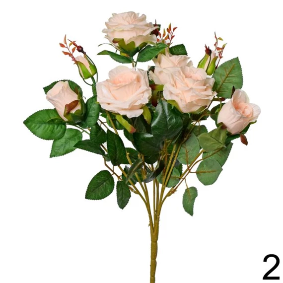 Selyemvirág rózsacsokor 45 cm 4 féle