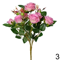 Selyemvirág rózsacsokor 45 cm 4 féle