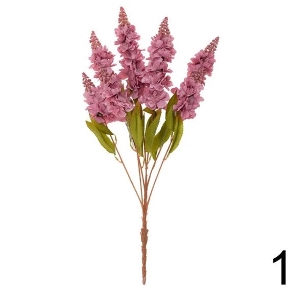 Selyemvirág viola csokor 61 cm 3 féle