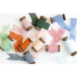 Sifon szalag sötét poros rózsa 40 mm x 10 m