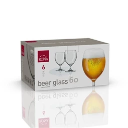 Sörös pohár BEER 600 ml 10,2x15,8 cm S/6