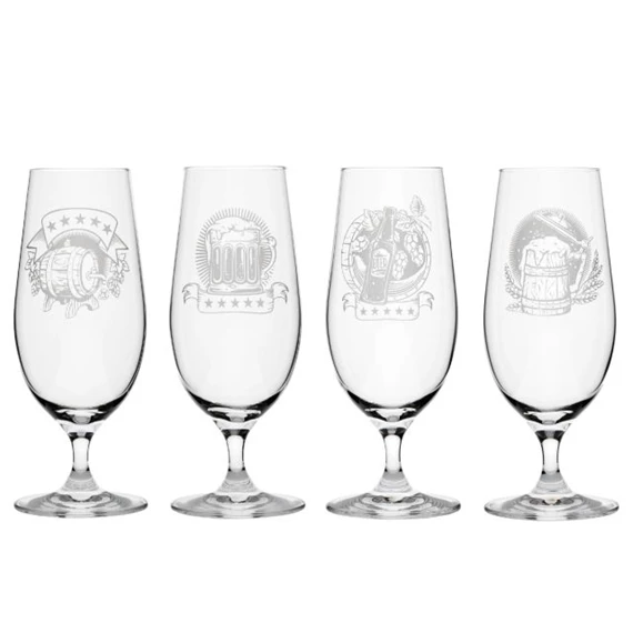 Sörös pohár CITY Swarovski kristállyal 460 ml 19,6x7,8 cm S/4