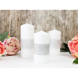 Strassz szalag ezüst 4x900 cm