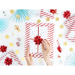 Szalag és rozetták szett, piros, mix S/3