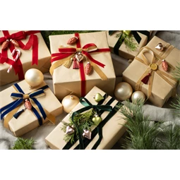 Velúr szalag 25 mm x 10 m hideg arany