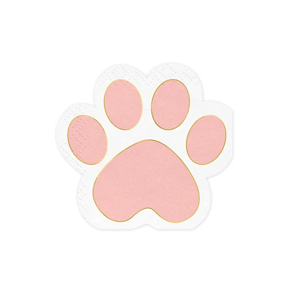 Szalvéta cica mancs, mix, 15,5 x 14,5 cm S/12