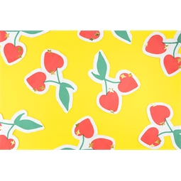 Szalvéta cseresznye mintás, vegyes, 13,5x16 cm S/20