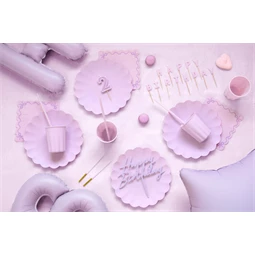 Szalvéta fodros 33x33 cm lila S/12