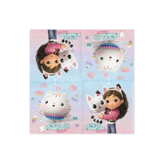 Szalvéta gabby`s dollhouse 33 x 33 cm mix S/20