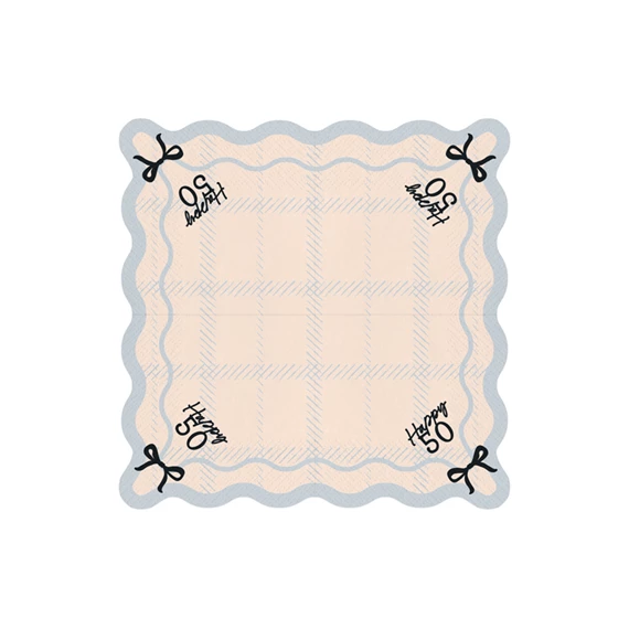 Szalvéta happy 50, 33x33 cm, színkeverék S/12