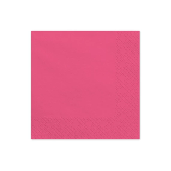 Szalvéta sötét rózsaszín 33x33 cm S/20