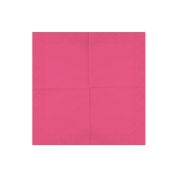 Szalvéta sötét rózsaszín 33x33 cm S/20