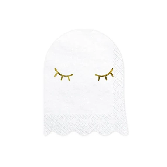 Szalvéta szellem formájú papír 22,5x28 cm fehér S/20