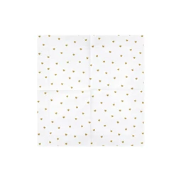 Szalvéta szívek fehér 33x33 cm S/20