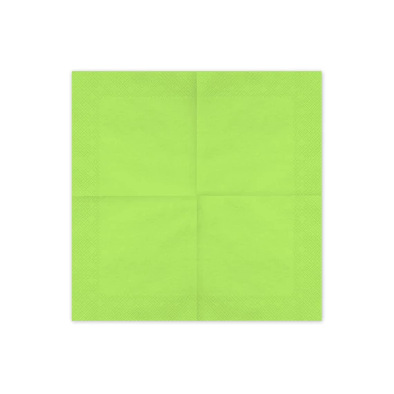 Szalvéta világoszöld 33x33 cm S/20