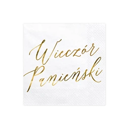 Szalvéta wieczór panieński fehér 33x33 cm S/20