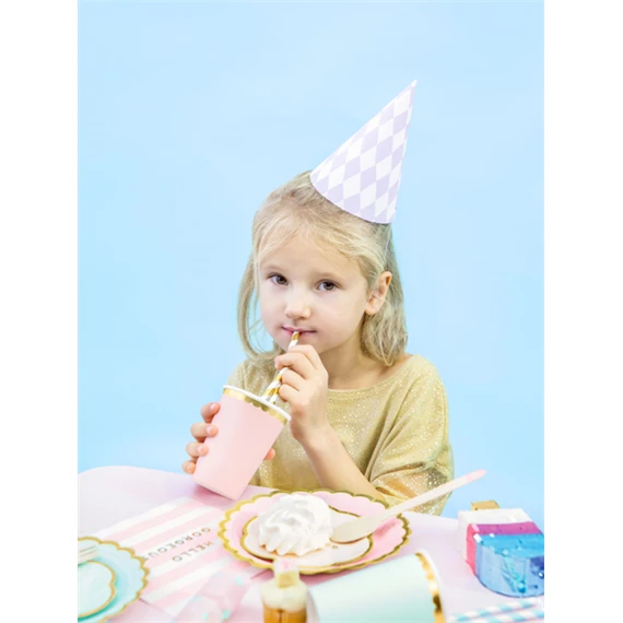 Szalvéta yummy - hello gorgeous, világos rózsaszín, 33x33 cm S/20