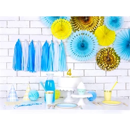 Szalvéta yummy - live laugh love, világoskék, 33x33 cm S/20