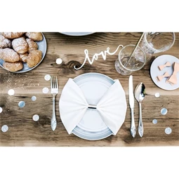 Szalvétagyűrű papír metallic 2,5cm ezüst S/10