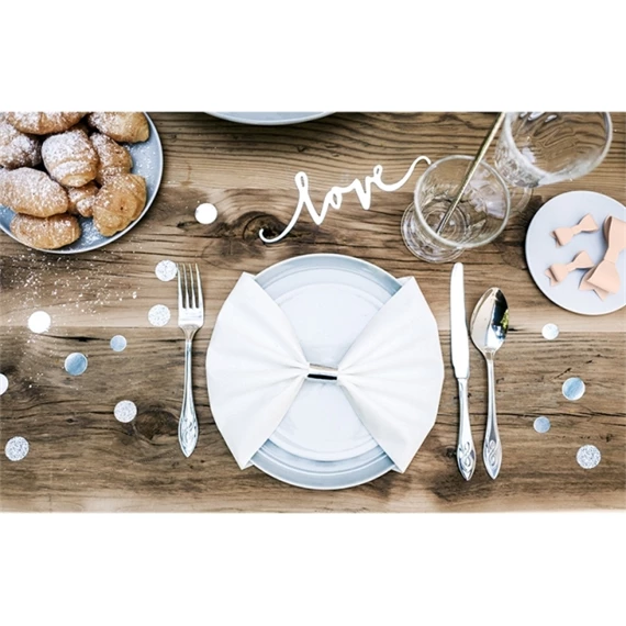 Szalvétagyűrű papír metallic 2,5cm ezüst S/10