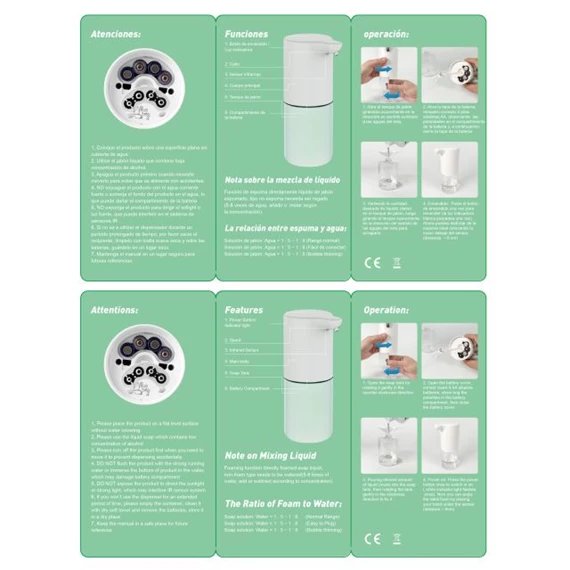 Szappantartó 7,5x10x19,5 cm 600 ml