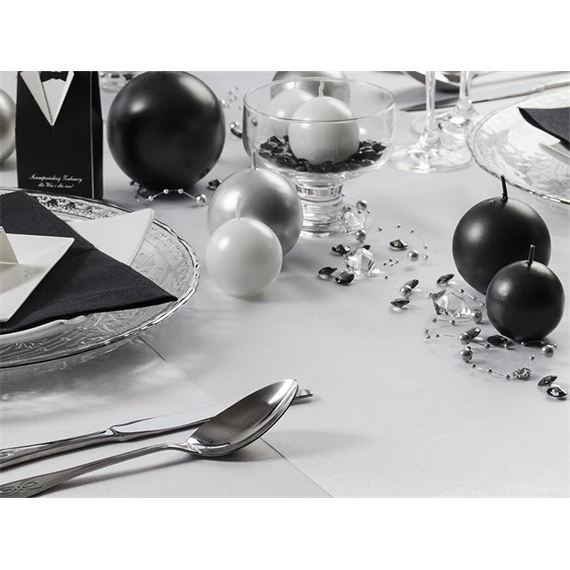 Szatén sima fehér 0,36 cm x 9 m