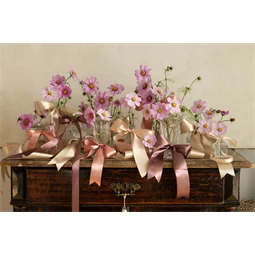 Szatén szalag barack 12 mm x 25 m