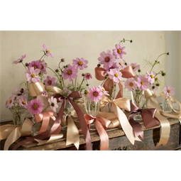 Szatén szalag hideg arany 50 mm x 25 m