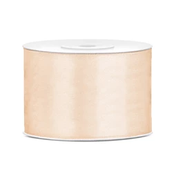 Szatén szalag krém 50 mm x 25 m