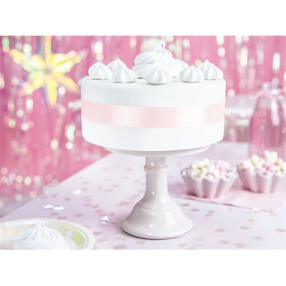 Szatén szalag világos púderrózsaszín 25 mm 25 m