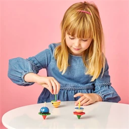 Színes szörnyecskés pörgettyű 5x7,5 cm