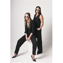 Szív alakú szemüveg gyöngyökkel, fehér, 13,5 cm széles keret, 5 cm magas keret, 13 cm szárhossz