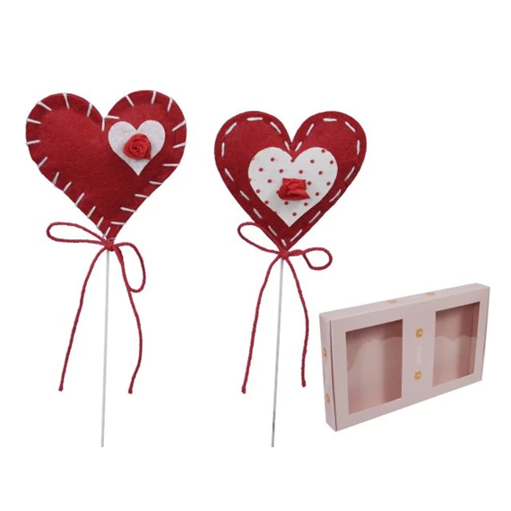 Szív betűzős, gombbal 6,5x7 cm S/12