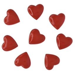 Szív öntapadós 2,6x2,4x0,8 cm S/8