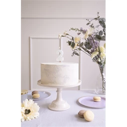 Szülinapi gyertya 2-es szám világos menta 6 cm