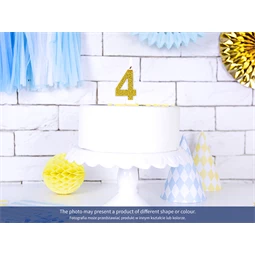 Szülinapi gyertya 3-as szám arany 7 cm