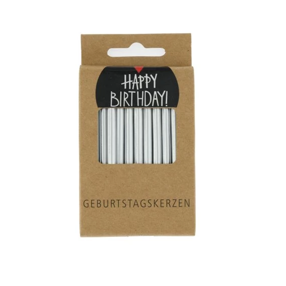 Szülinapi gyertya metál 6 cm S/24