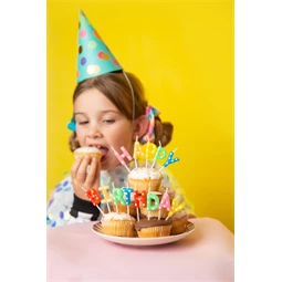 Szülinapi gyertyák happy birthday, mix, 2,5 cm S/13