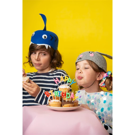 Szülinapi gyertyák happy birthday, mix, 2,5 cm S/13