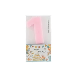 Szülinapi számgyertya 1-es 6 cm