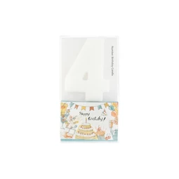 Szülinapi számgyertya 4-es 6 cm