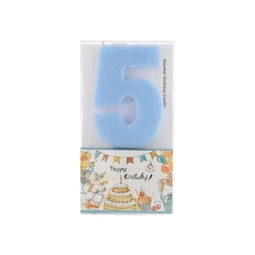 Szülinapi számgyertya 5-ös 6 cm