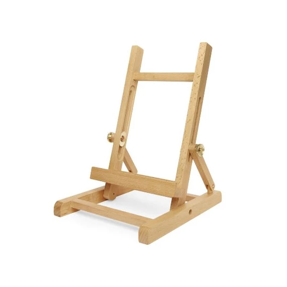 Tablettartó fából, festőállvány formájú